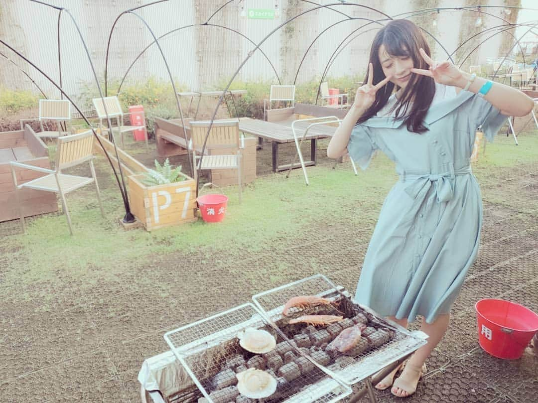 佐々木優佳里さんのインスタグラム写真 - (佐々木優佳里Instagram)「BBQ💙  #bbq #チームB」9月12日 22時30分 - yuka_mocha_roll