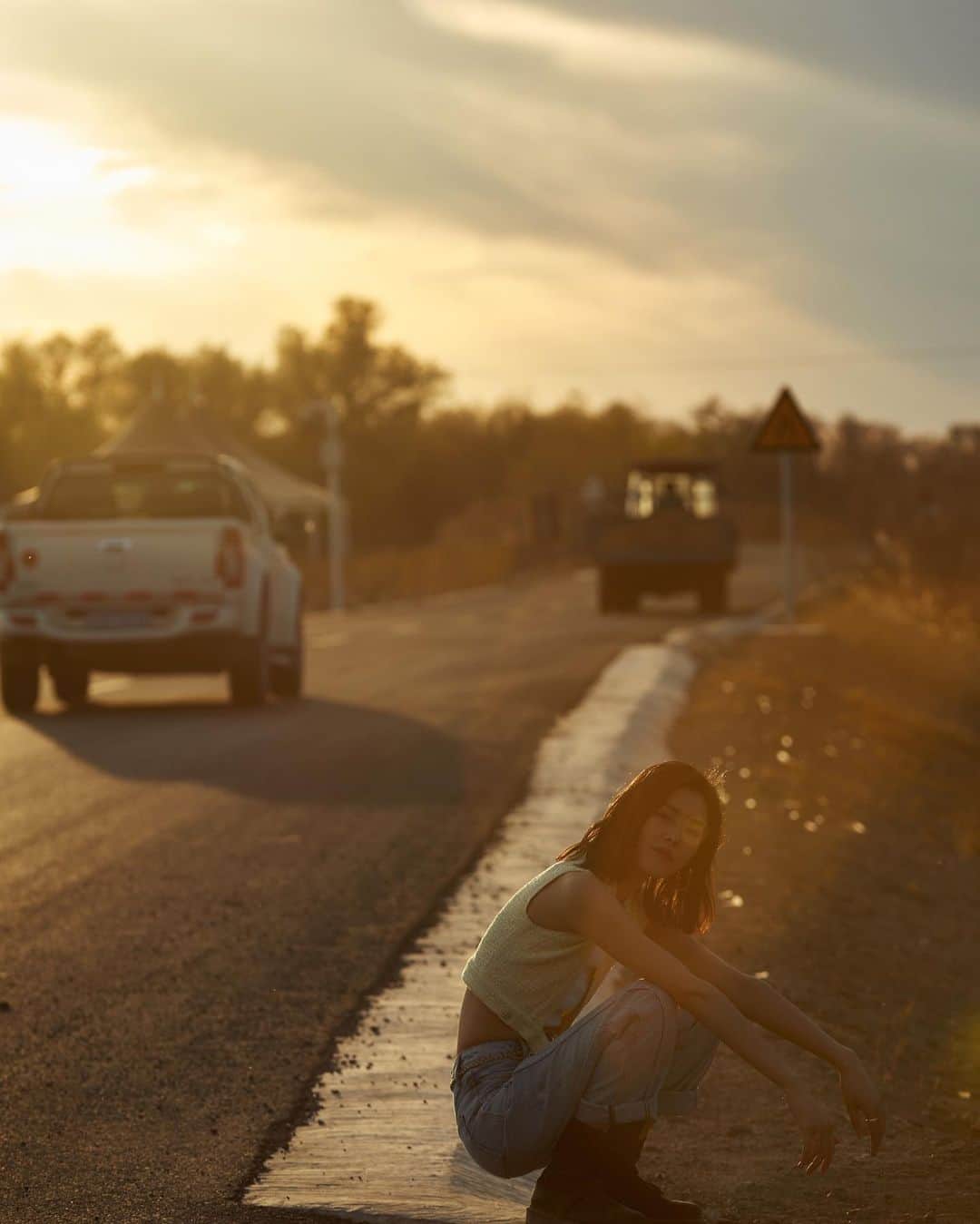 リウ・ウェンのインスタグラム：「Roadtrip 🚌」