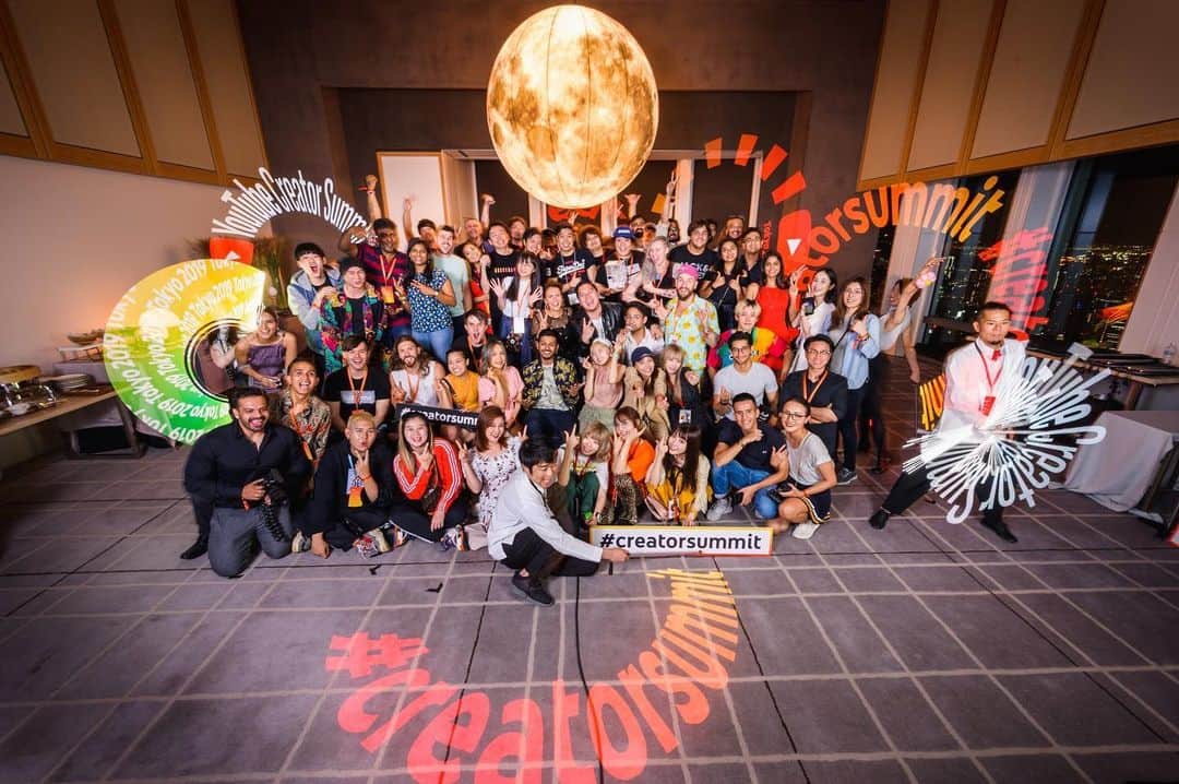 のインスタグラム：「調子乗って真ん中🐟 #creatorsummit」