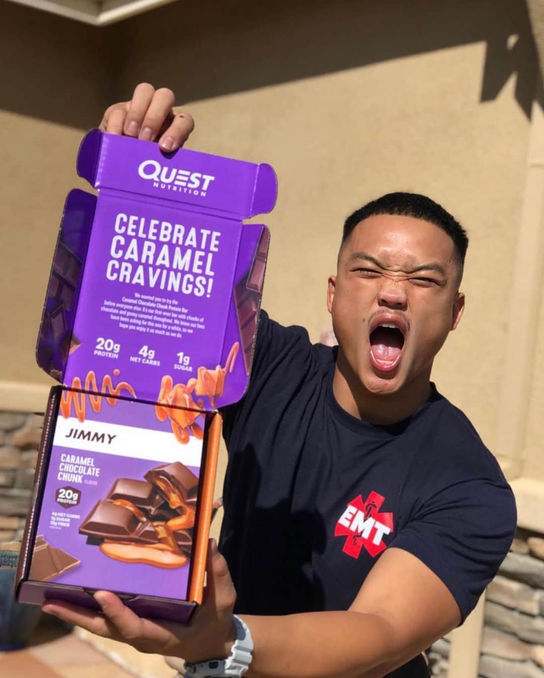 questnutritionさんのインスタグラム写真 - (questnutritionInstagram)「What a launch! 🙌 Thank you so much to everyone who celebrated the release of our new Caramel Chocolate Chunk Quest Bar with us! 💜🥰 We are so grateful to have the best fans ever. 🙌 #onaquest #questsquad」9月13日 1時49分 - questnutrition