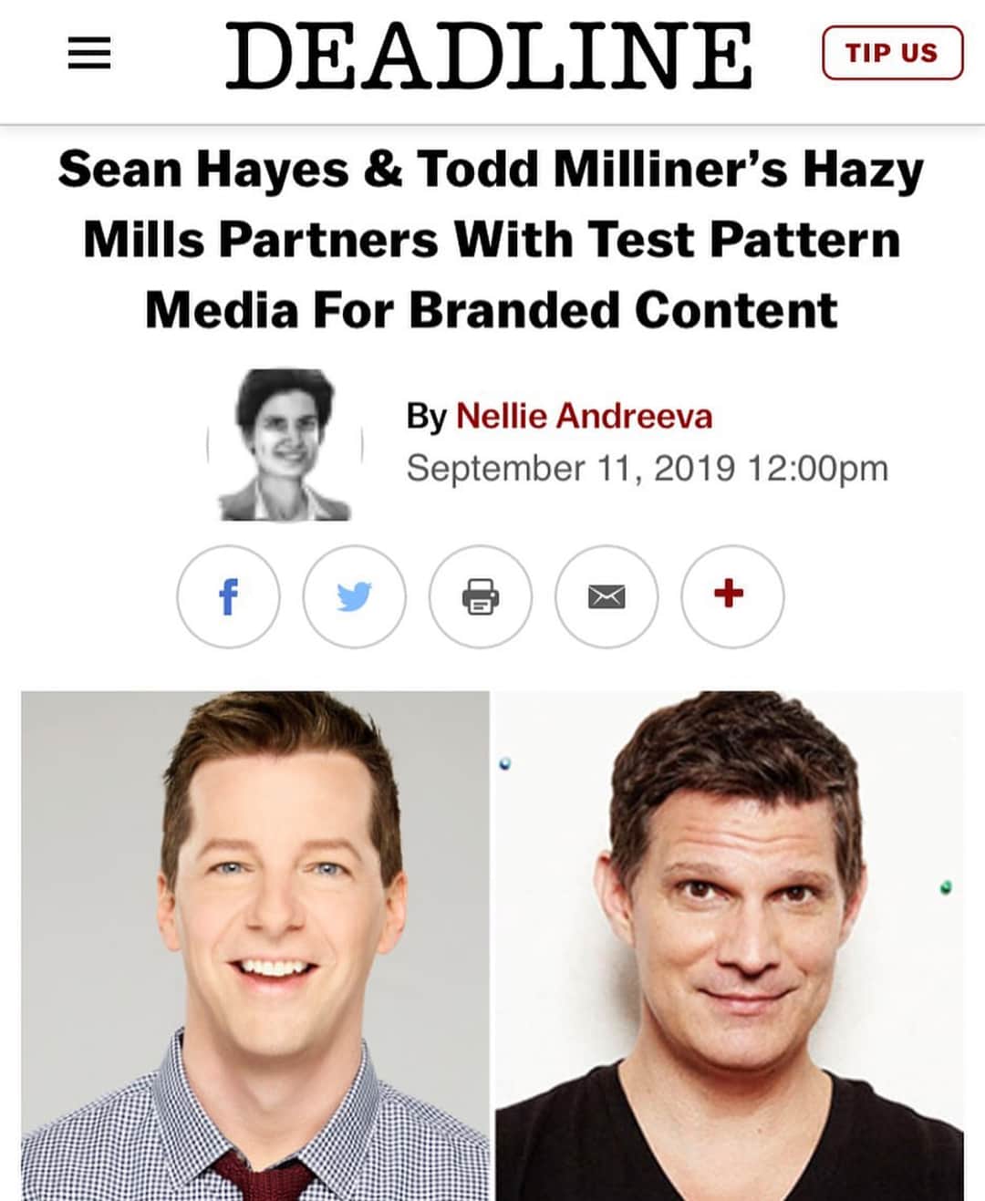 マイケル・グラント・テリーのインスタグラム：「Such exciting news! Incredibly happy and honored to be a part of it.  #branded #content #advertising #hazymills @testpatternmedia @hazymillsprod」