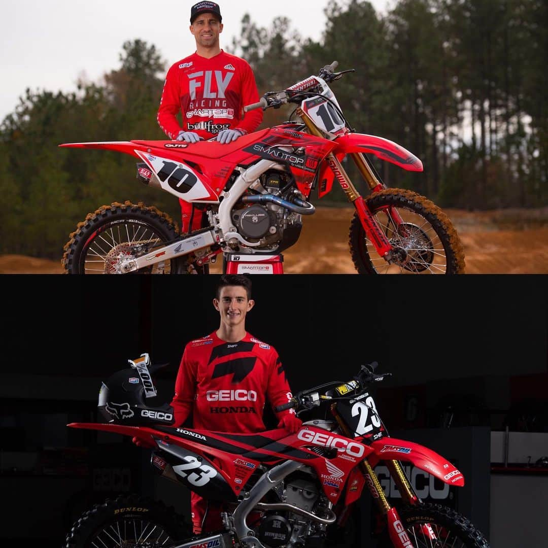 Honda Powersports USさんのインスタグラム写真 - (Honda Powersports USInstagram)「Team Honda HRC announced today their roster of racers for the 2020 race season, with a unique arrangement that will see two different riders competing in separate series alongside Ken Roczen, who earlier this year signed an extension to his agreement. Joining the factory squad during the AMA Supercross series will be @justinbrayton, who has ridden for the Smartop/MotoConcepts/Bullfrog Spas Honda team for the past three years and had planned to continue in that partnership until this opportunity arose. For the AMA Pro Motocross series, Brayton will pass the baton to current GEICO Honda rider and reigning 250SX East Champion @chasesexton, who will join the factory 450 effort full time at that point. #RideRed #Honda」9月13日 5時27分 - honda_powersports_us