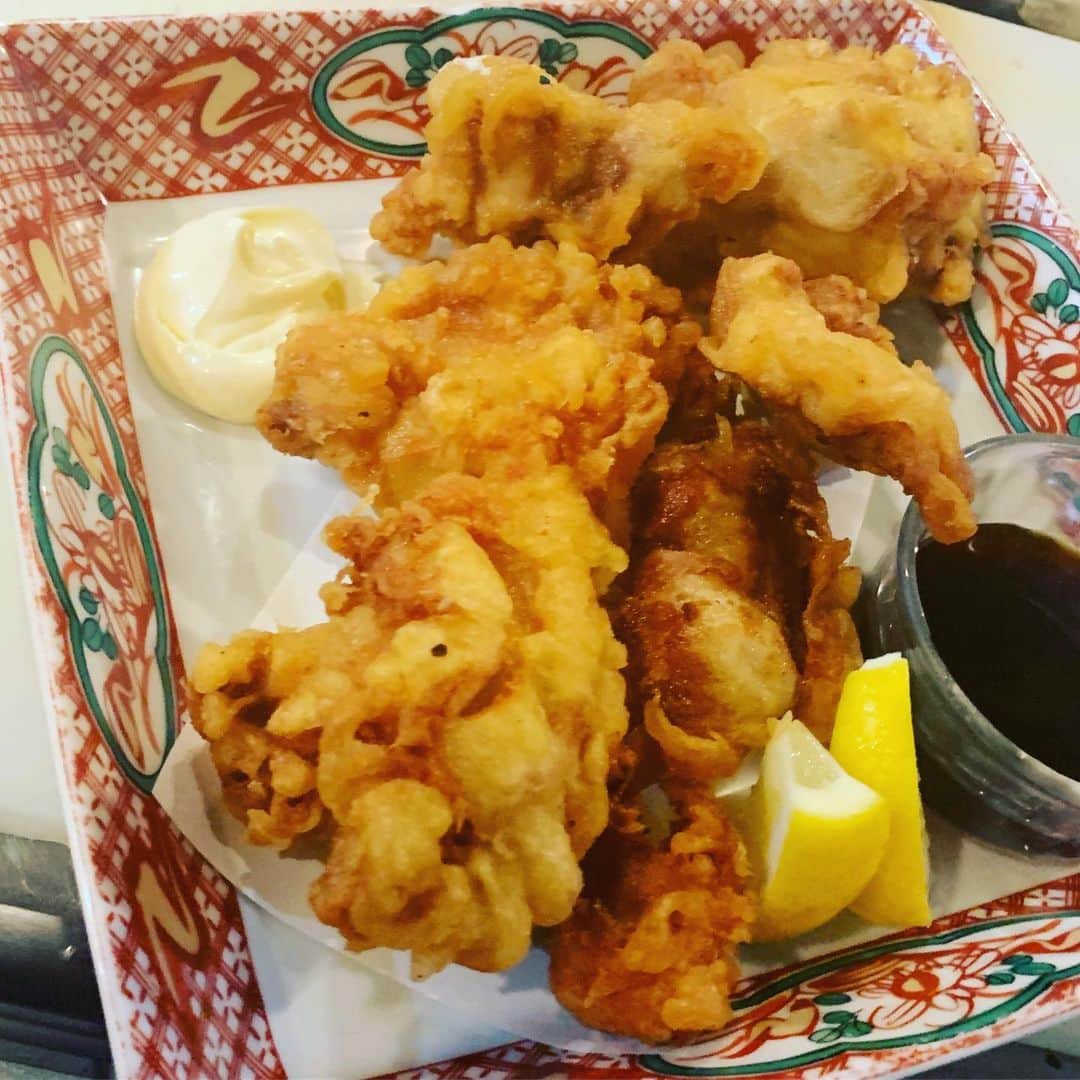 のインスタグラム：「#久しぶりに#とり天 #働いて笑おう  #いいねしないでください #魚壱商店#居酒屋 #和歌山 #阿倍野  #followme #マグロ #鮮魚 #海鮮 #天王寺 #新鮮 #ハルカス #駅近 #日本酒 #地酒 #ビール #みかん 飲み#個室 #団体 #貸切 #接待 #合コン #コース #放題 #安い」