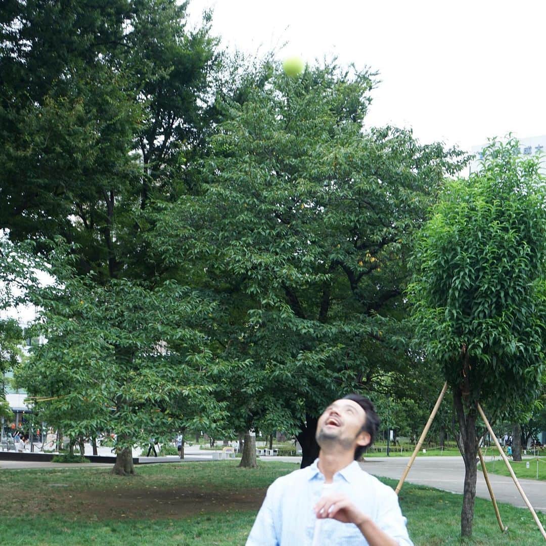 元気☆たつやさんのインスタグラム写真 - (元気☆たつやInstagram)「パークでボールをポーイ  #ノラメン  #撮影 #thankyou #Autumn #Summerend #follow」9月13日 12時05分 - genkitatsuya