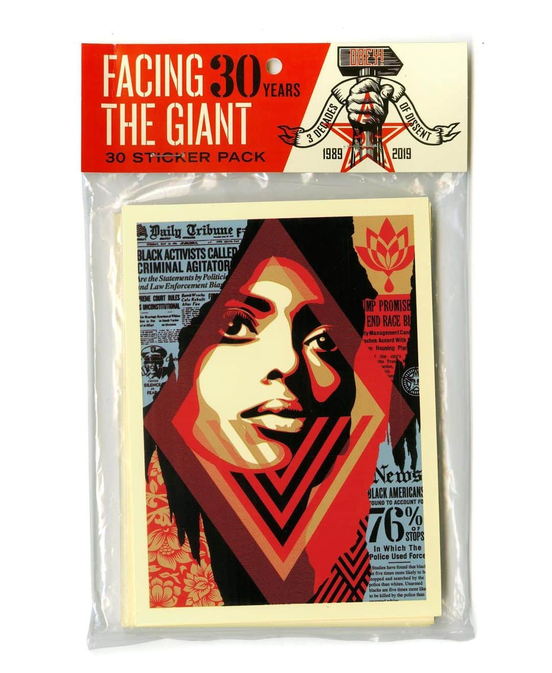 Shepard Faireyさんのインスタグラム写真 - (Shepard FaireyInstagram)「FACING THE GIANT 30TH ANNIVERSARY STICKER PACK AVAILABLE NOW!⁠⠀ ⠀⠀⠀⠀⠀⠀⠀⠀⠀⁣⁠⠀ There comes a time in everyone’s life where they have to face it. Face the big one. Whatever that may be, for you. For us, this year, it was 30 years of OBEY GIANT!  Staying true to the GIANT’S original sticky-medium-of-inception, this 30 year sticker pack delivers 30 colorful large format stickers featuring some of Shepard’s most iconic work. Every sticker is an exact, but much smaller, replica of the large format serigraphs being released this year. Shop link in bio!⁠⠀ ⠀⠀⠀⠀⠀⠀⠀⠀⠀⁣⁠⠀ 4.75 inches x 6.5 inches, in specialty packaging. Maximum 5 packs per order. International customers are responsible for import fees due upon delivery.⁠ #FACINGTHEGIANT #OBEYGIANT30TH #obey #obeygiant #shepardfairey #stickers」9月14日 2時04分 - obeygiant