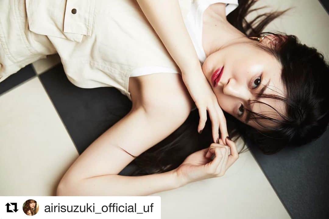 のインスタグラム：「#Repost @airisuzuki_official_uf with @get_repost ・・・ ✴︎ 楽しかった撮影☺︎ 大好きな 💄@kawashimanozomi_official × 📸@ryz316 タッグ😭♡ . @ray.magazine  #もっとあいりまにあ」