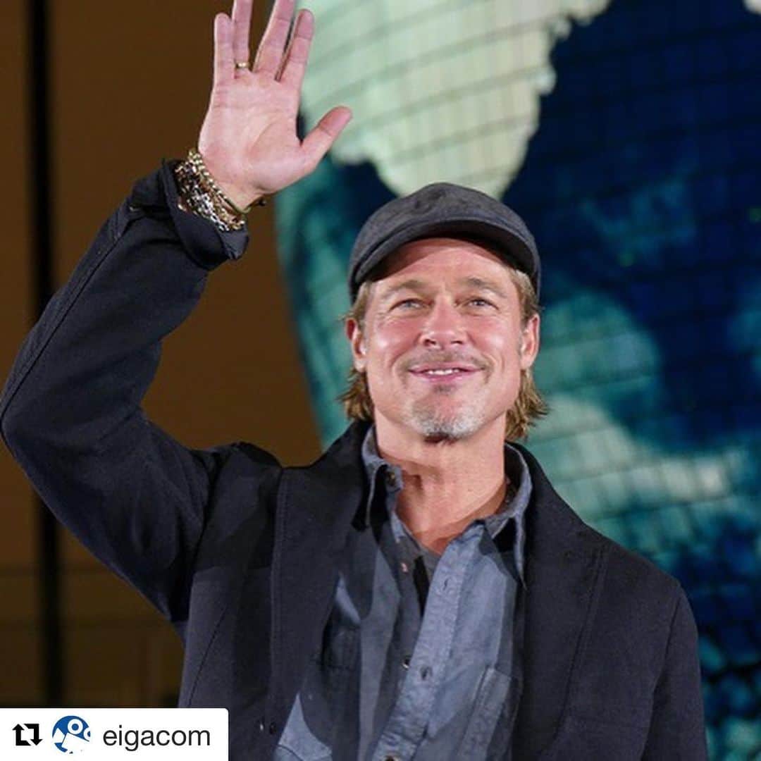 のインスタグラム：「#Repost @eigacom . #ブラッドピット が、自身で製作も兼ね、ベネチア映画祭でも高評価を得た主演作品「#アドアストラ」PRのため緊急来日‼️ . 宇宙飛行士の毛利衛氏、山崎直子氏と対面を果たし、本作にかけた思いや、宇宙の魅力について語り合いました。詳細は映画.comでチェック‼️ . #映画 #映画好きな人と繋がりたい #洋画好きな人と繋がりたい」