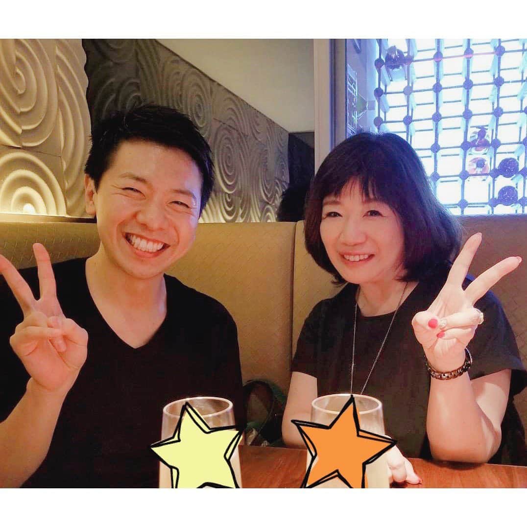 のインスタグラム：「先日 #山田美保子 さんとお食事したときの写真。﻿ ﻿ いろいろお話聞いていただきました😌🍀﻿ ﻿ ﻿ #ドデスカ  #木曜コメンテーター #放送作家 #メーテレ #アナウンサー #上坂嵩」