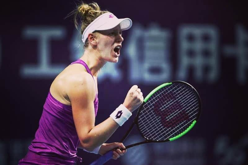 アリソン・リスクのインスタグラム：「keep going🌷🌺#china #zhengzhouopen」