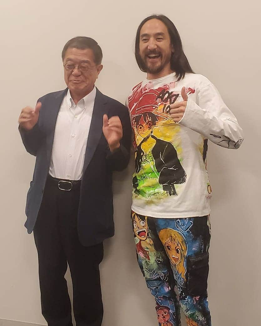 スティーヴ・アオキさんのインスタグラム写真 - (スティーヴ・アオキInstagram)「#aokijump #1012. The Aoki x Shinji Shimizu Jump. @toei_animation hq. Tokyo Japan September 2019」9月13日 21時24分 - steveaoki