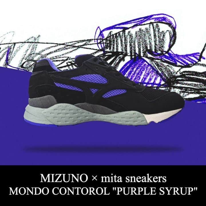 のインスタグラム：「. ブランド : MIZUNO × mitasneakers モデル名:  MONDO CONTOROL "PURPLE SYRUP" . ［発売日］ 2019年9月14日（土） ［価　格］ 18,900円（税込） ［販売店］ mita sneakers BEAMS JAPAN DOVER STREET MARKET GINZA MIZUNO OSAKA CHAYAMACHI . ▼今すぐフォローして最新情報をチェックしよう！ 【MIZUNO 公式アカウント】 ⇒#@mizuno_sports_style . 【mitasneakers 公式アカウント】 ⇒#@mitasneakers . #mizuno #mondcontorol #KAZOKU #mitasneakers #ミズノ #ミタスニーカーズ #モンドコントロール #足元倶楽部 #足元クラブ #足元くら部 #足元#あしもと倶楽部 #スニーカー #スニーカーコーデ #スニーカー同好会 #キックス #靴 #コーディネート #スナップ #ファッションスナップ #ストリートスナップ #お気に入りの一足 #今日の逸足 #逸足 #운동화 #kicks#newkicks」