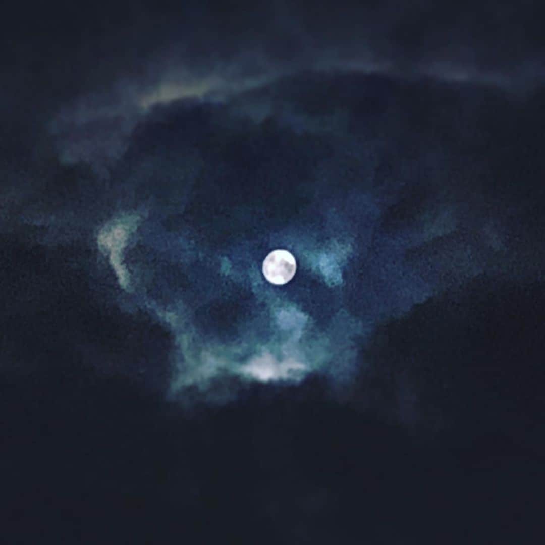 新井美穂さんのインスタグラム写真 - (新井美穂Instagram)「今年は雲に途切れ途切れながら顔を出す#中秋の名月  庭で一緒に月を見上げながら、雲に隠れそうなお月さまを励まし続ける娘。 「ハレちゃんお月さまのことすきなんだよ。いつもいつもすきなんだよ。かくれなくていいの！」 3連休前の花金、ビール片手にほろ酔いで月見上げてるかぁちゃんは、君の言葉#子供の純粋さ にもう胸キュンキュンやでー💘（笑）  #娘3歳3ヶ月#母娘#胸キュン」9月13日 21時50分 - arai_miho