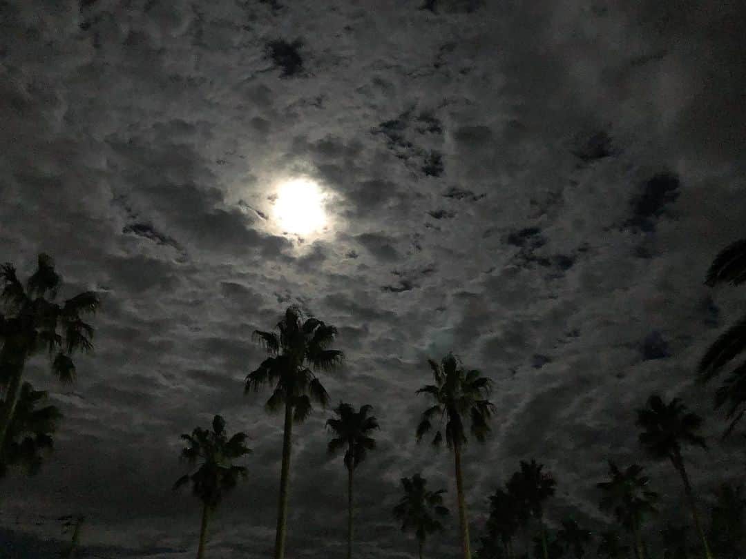 スミス楓のインスタグラム：「十五夜お月様🐇🌾なんだね、今日。 雲いっぱいだけど見れた ♡♡♡ ₉₁₃」