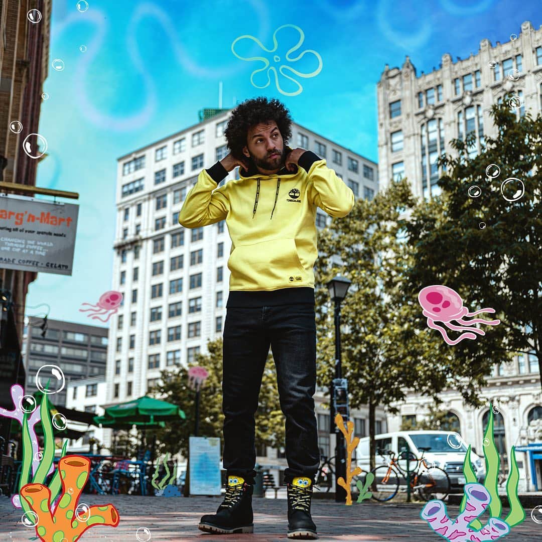 Foot Lockerさんのインスタグラム写真 - (Foot LockerInstagram)「Who lives in a pineapple under the sea? 🍍 #Timberland x #SpongeBob Collection Available Now, In-Store and Online  Men's and Kids」9月13日 23時14分 - footlocker