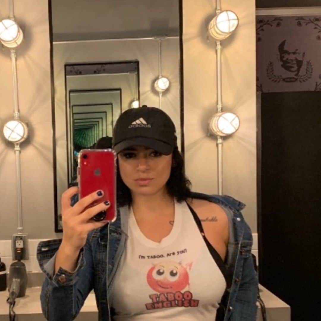 Taboo English®のインスタグラム：「Cris Perez, future Maxim Cover Girl, rocking a Taboo English tshirt with her major league boobs. @cris_fit_2.0 ❤️❤️❤️❤️❤️❤️ Go to our story and cast a vote for her to get on that Maxim cover. 🌟 Cris is an NYU graduate 👩🏽‍🎓with 14 years of experience as a paralegal, a legal 📚interpreter, online coach. She motivates and inspires women to love themselves and their body image. And, as an awesome 🗽New Yorker, she’s fluent in Taboo English 🤬 • • • • #tabooenglish #maximcovergirl #newyorkers #latina #onlinecoaching #fitnessmodel #fitnessmotivation」