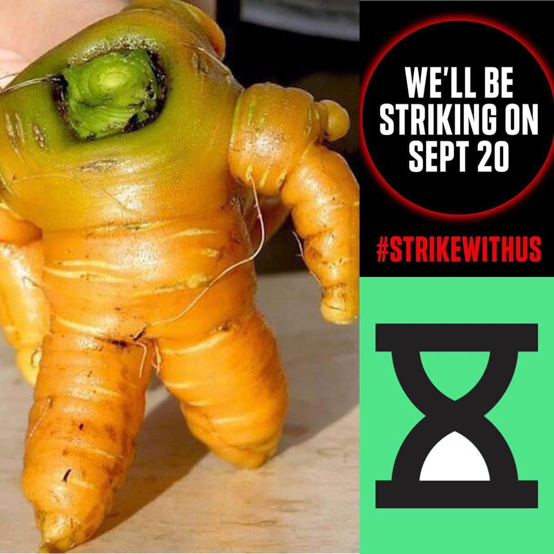 uglyfruitandvegさんのインスタグラム写真 - (uglyfruitandvegInstagram)「‪Space Carrot is striking for the Climate next Friday, September 20th. Be like Space Carrot 👉 https://actionnetwork.org/event_campaigns/us-climate-strikes (link in bio) #StrikeWithUs ‬」9月14日 3時10分 - uglyfruitandveg