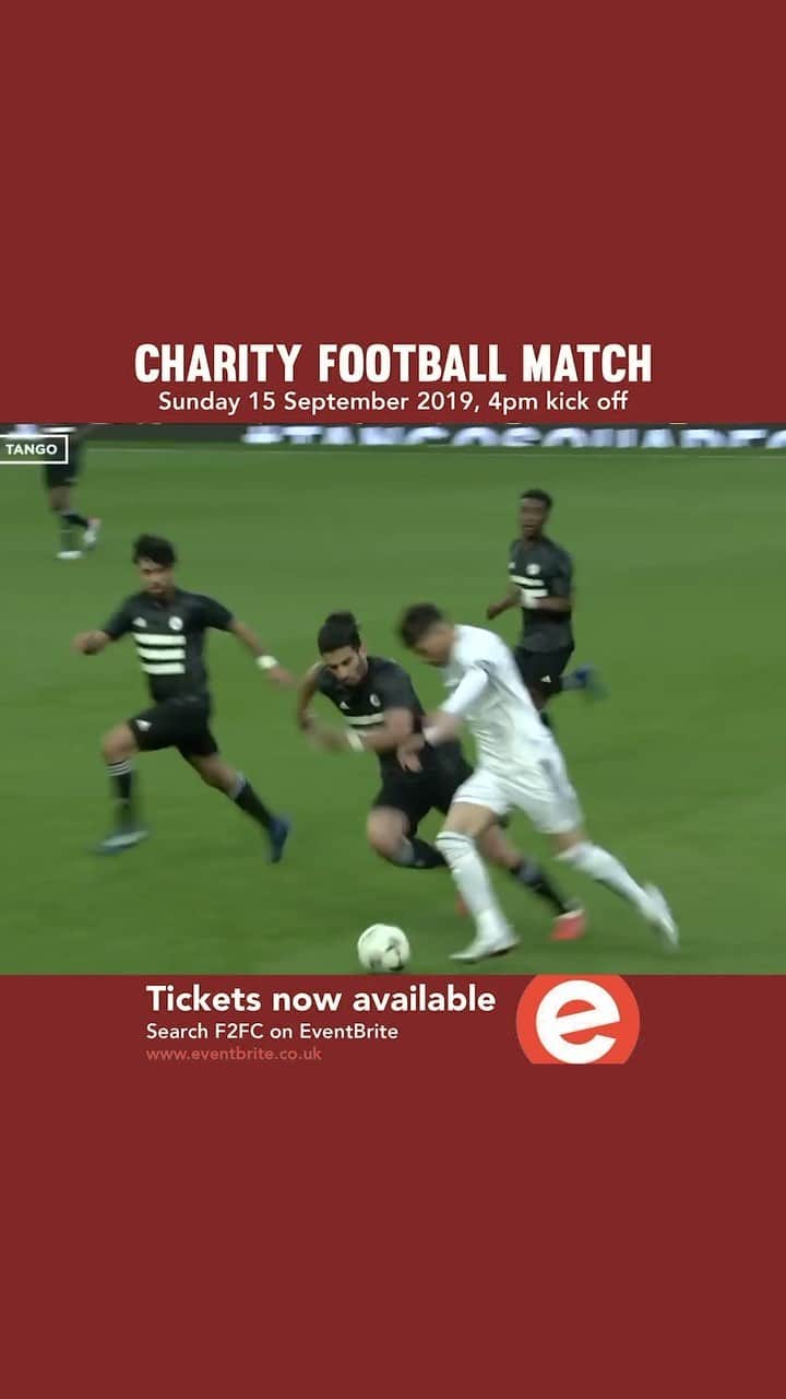 F2Freestylersのインスタグラム：「You can come & watch us play for @f2footballclub in a Charity Football Match in TWO days! in aid of Alzheimer’s. It’s for an amazing cause & we would love to have you come & support & you will get to watch us both play! 💙⚽️ Book Tickets today! The match will be at Ware FC at 4pm on Sunday! See you there! #F2FC」