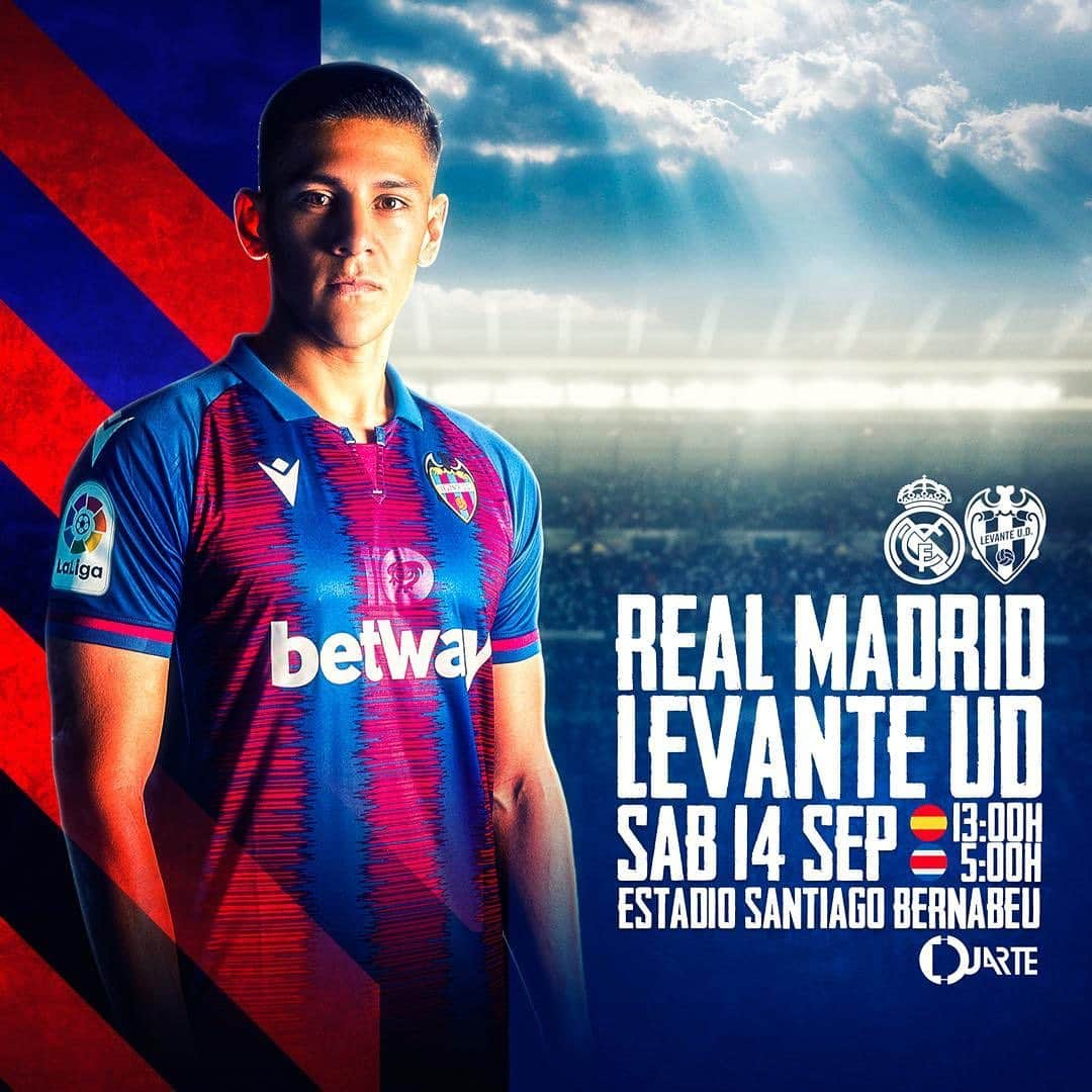 オスカル・デュアルテさんのインスタグラム写真 - (オスカル・デュアルテInstagram)「‪🔜 @levanteud 🔴🔵‬ 🆚 @realmadrid 🏆 @LaLiga ⚽️ Jornada 4. 🏟 Santiago Bernabéu. 📅 Sábado 14 de septiembre. ⏰ 13:00h 🇪🇸 5:00h 🇨🇷」9月14日 3時25分 - oduarte06