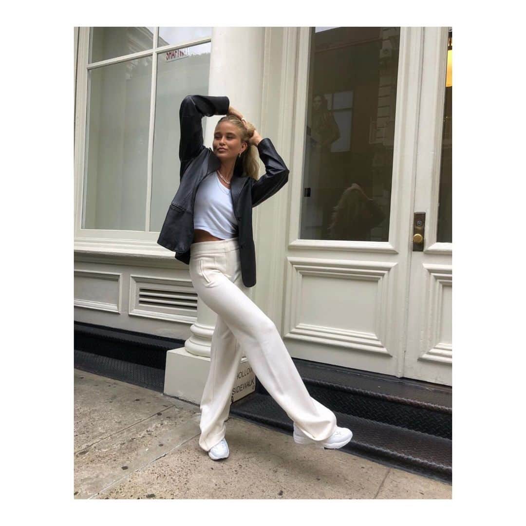のインスタグラム：「This Girl 🖤 Josefine @josefinehj in #resort20 #pants #comingsoon #nyfw #streetstyle #newyork #love #soho #outfitinspiration #fridays #vibes #styleinspiration #newcollection」