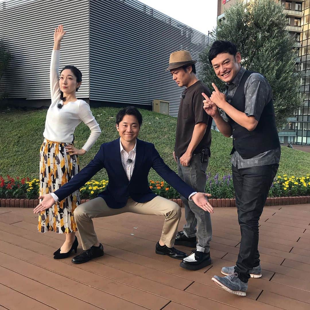 のインスタグラム：「過ごしやすい朝✨ おは土始まってます🐰 #おは土 #おはよう朝日土曜日です #北村真平 #八塚彩美 #シャンプーハット」