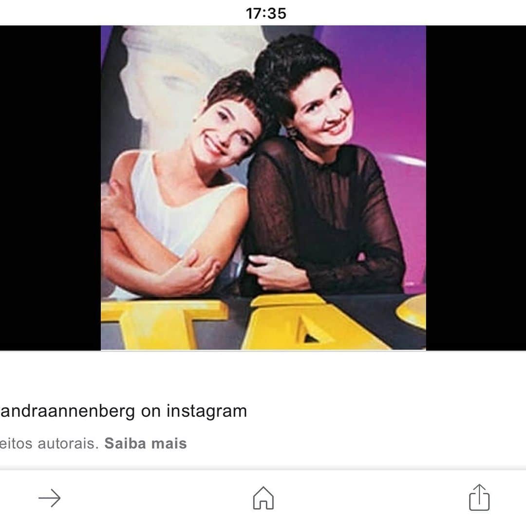 ファチマ・ベルナルデスのインスタグラム：「A gente se conheceu assim: trabalhando no #fantastico. De lá pra cá, muitas mudanças. Agora, tá na hora de mais uma pra vc. Foi linda sua despedida do JH @sandra.annenberg.real. Que venha o #globoreporter.」