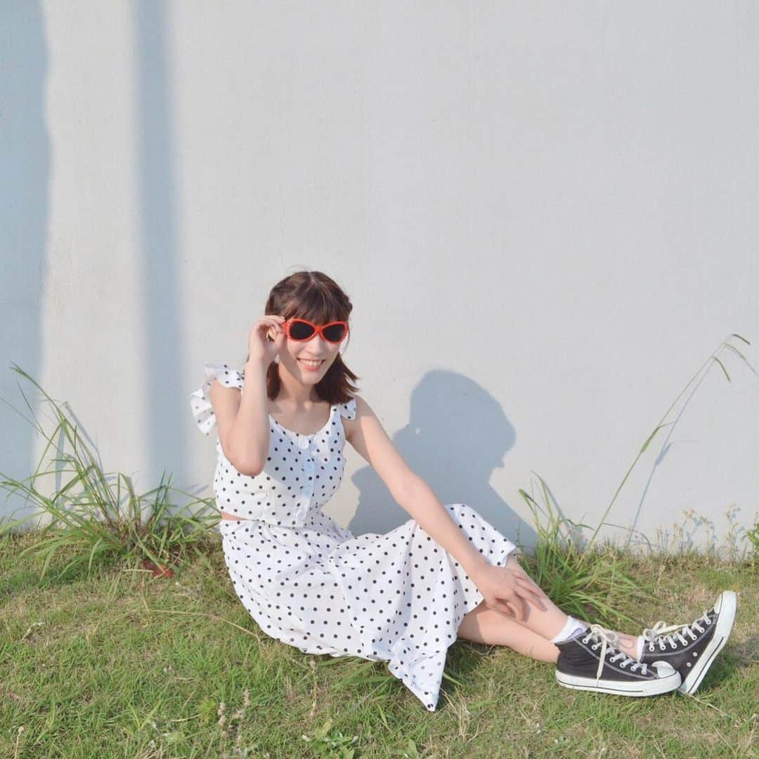 横田萌さんのインスタグラム写真 - (横田萌Instagram)「. 今年の夏はどうだった〜？？ . 私はすごく楽しかった(๑˃̵ᴗ˂̵) 目一杯楽しみました🌻🌺🍉 . #summer #夏 #音楽 #2019」9月14日 8時51分 - jaaamping