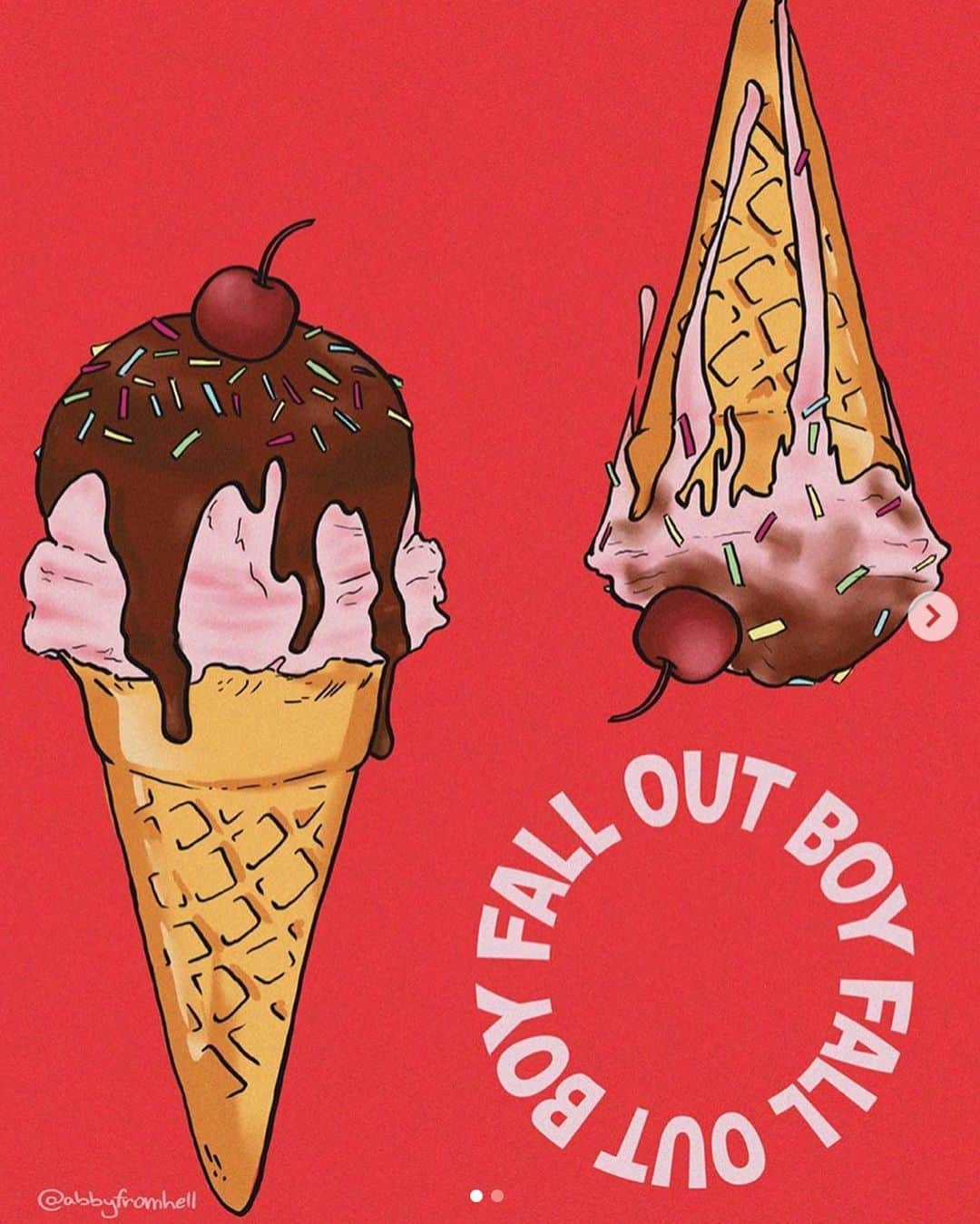 フォール・アウト・ボーイのインスタグラム：「brb, going to get more ice cream」
