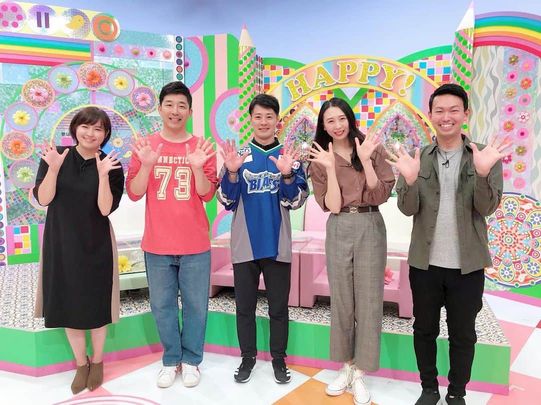 のインスタグラム：「ハッピィ🙌 ・ 今日は、アイスホッケープレイヤーの東北フリーブレイズ所属で、日本代表のキャプテンも務める田中豪選手がゲストで来てくれました👏😉 ・ 今日も朝からハッピィな一日になりました💕ありがとうございました‼️ ・ ・ ・ #ABA #青森朝日放送 #夢はここから #生放送 #ハッピィ #アイスホッケー #八戸 #hatinohe #東北フリーブレイズ #フリーブレイズ #freeblades」