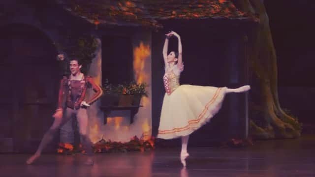 のインスタグラム：「Becoming Giselle again tomorrow night (9/14) with my Albrecht, @connorlwalsh. Excited to share the stage with @houstonballet beautiful dancers/friends and make magic happen on stage❤️ 明日はどんな「ジゼル」になるんだろう。楽しみ〜。頑張ります❤️ Beautiful sets and costumes by @robertaguididibagno 💕 #houstonballet #ballet #ballerina #houston #giselle #love #foreverlove」