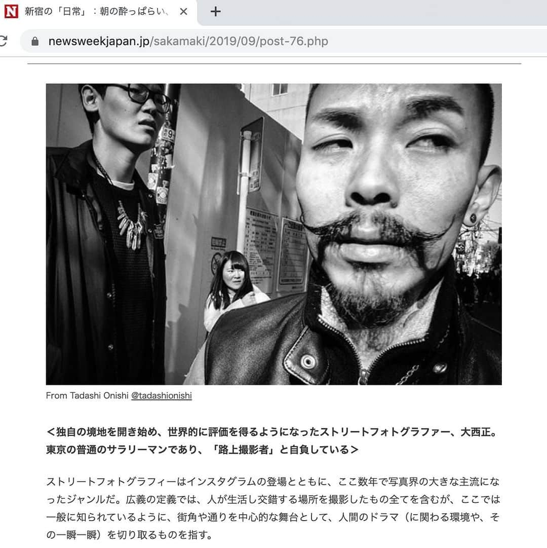 Q. Sakamakiさんのインスタグラム写真 - (Q. SakamakiInstagram)「お知らせです。ニューズウィーク 日本版サイト での連載「Instagramフォトグラファーズ」 https://www.newsweekjapan.jp/sakamaki/2019/09/post-76.phpです。インスタグラムを通して世界中を感銘させ、楽しませているフォトグラファーやアーティストを紹介していきます。第93回は、”新宿の「日常」：朝の酔っぱらい、喧嘩、サラリーマンの群れ──さらに新たな境地を求めて” で、大西正 @tadashionishiです。 I would like to announce the 93rd article of my "Instagram Photographers" blog on the Newsweek Japan. The blog introduces a photographer or artist around the world who, through Instagram, shares his/her great work, every two weeks or so. This time it features Tadashi Onishi @tadashionishi. https://www.newsweekjapan.jp/sakamaki/2019/09/post-76.php. Text in Japanese. @qsakamaki @newsweek_japan Thanks again, Tadashi, great editor Morita-san @osakasoul and Newsweek Japan.」9月14日 12時10分 - qsakamaki