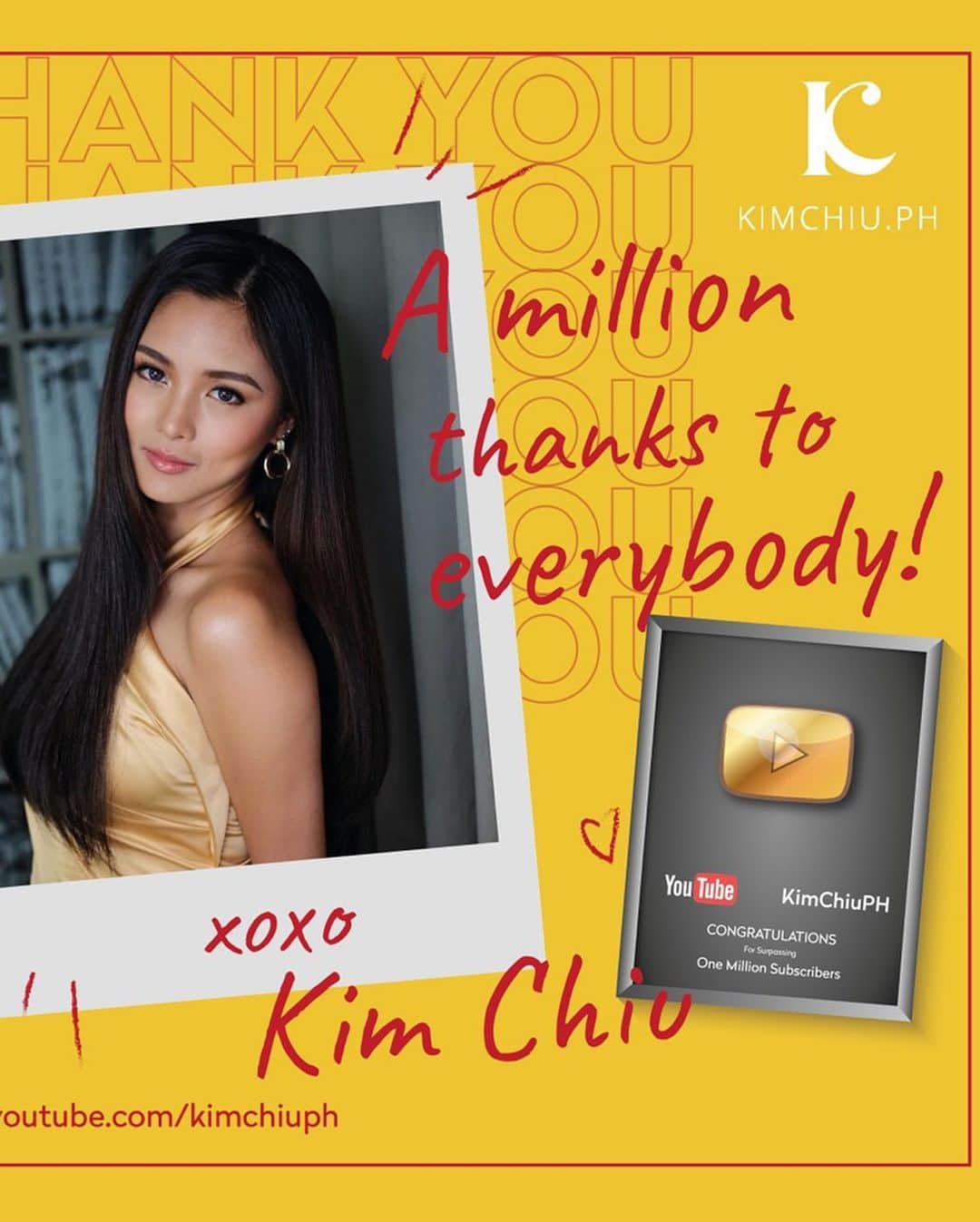 Kim Chiuさんのインスタグラム写真 - (Kim ChiuInstagram)「Happy 7million everybody!!!! ✨✨✨✨✨✨. thank you for all the follows, likes, comments good and some not so good hihi, some are constructive criticism which i don’t get offended coz it helped me in a way!! its like I have a friend/family  here on IG and thats you!!!❤️here you can see almost everything, ✨ I am a transparent person, what you see in me is what you get!! thank you for letting me share my journey through this platform!!😁 happy, sad, emo, travels, whereabouts, ootds, family, lovedones, brand families who gave their trust on me and many more. plus Happy 1million subscribers  on youtube❤️❤️❤️ so much to be thankful for!!!! all i can say is THANK YOU THANK YOU THANK YOU!!! cheers to more vlogs, ig stories, ig posts!!!😉💪🏻🥂🍾 #forevergrateful #foreverthankful . . . thank you ms diane of @blloons_  for this beautiful balloon setup✨」9月14日 13時32分 - chinitaprincess