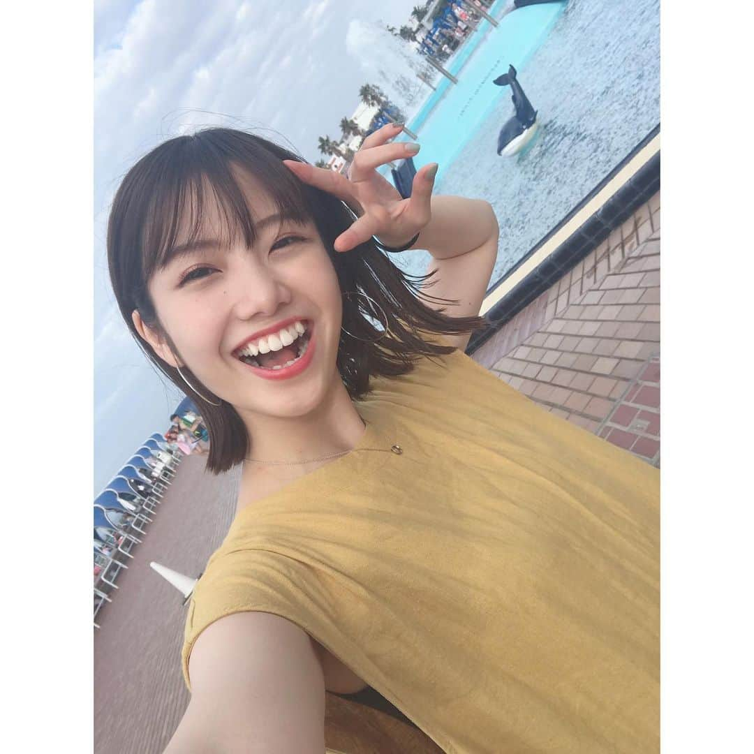 MOMOKAさんのインスタグラム写真 - (MOMOKAInstagram)「・ 空だーーー！ プーールだーー！！ 夏だーー！！ うそ、 秋だーーー！(笑)  今日も ありがとうございました！🥰🍑🍑🍑」9月14日 17時38分 - momoka_jewel