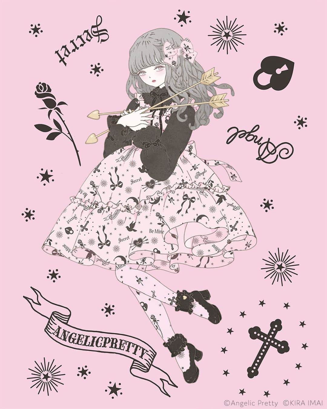 今井キラさんのインスタグラム写真 - (今井キラInstagram)「Angelic Pretty「Girl's Heart」ポストカードイラストを担当させていただきました💘﻿ ﻿ #angelicpretty #kiraimai」9月14日 17時59分 - kiraimai