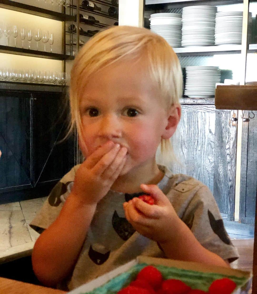 トリ・スペリングさんのインスタグラム写真 - (トリ・スペリングInstagram)「He came, he saw, he conquered the farmers market... - Beau is super proud of the fresh berries he picked out at our local farmers market today. Love seeing him enjoy local and organic and healthy treats like the beautiful berries we got today. #momwin #toddlergoals #berries #organic #farmersmarket #imtryingtoeatandshewontstoptakingpictures」9月15日 5時47分 - torispelling