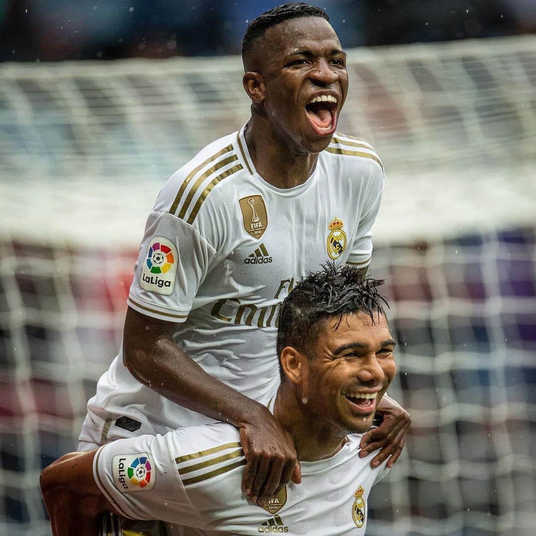 ヴィニシウス・ジュニオールのインスタグラム：「A ganar siempre! ¡HALAMADRID! 🙏🏾⚡️⚽️ 📸 @nogueirafoto」