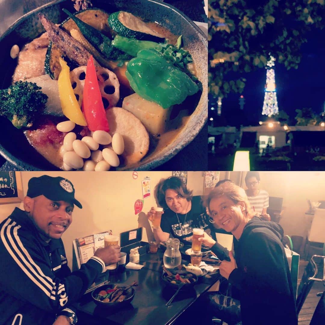 マサ小浜さんのインスタグラム写真 - (マサ小浜Instagram)「札幌ナウ！ マリオさんとAJと美味しいスープカレーを食べに来ました。サイコー！  #hokkaido #北海道 #sapporo #スープカレー」9月14日 22時43分 - masakohama1
