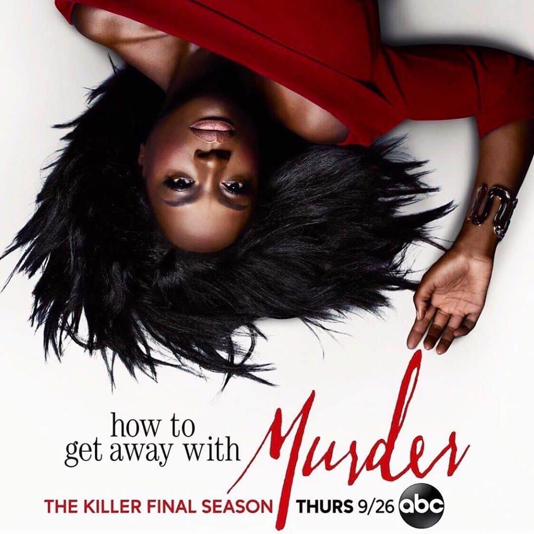 アジャ・ナオミ・キングのインスタグラム：「Final Poster. Final Season... How will it all end??? ... But damn Viola looks GOODT!!! 😍 #HTGAWM」