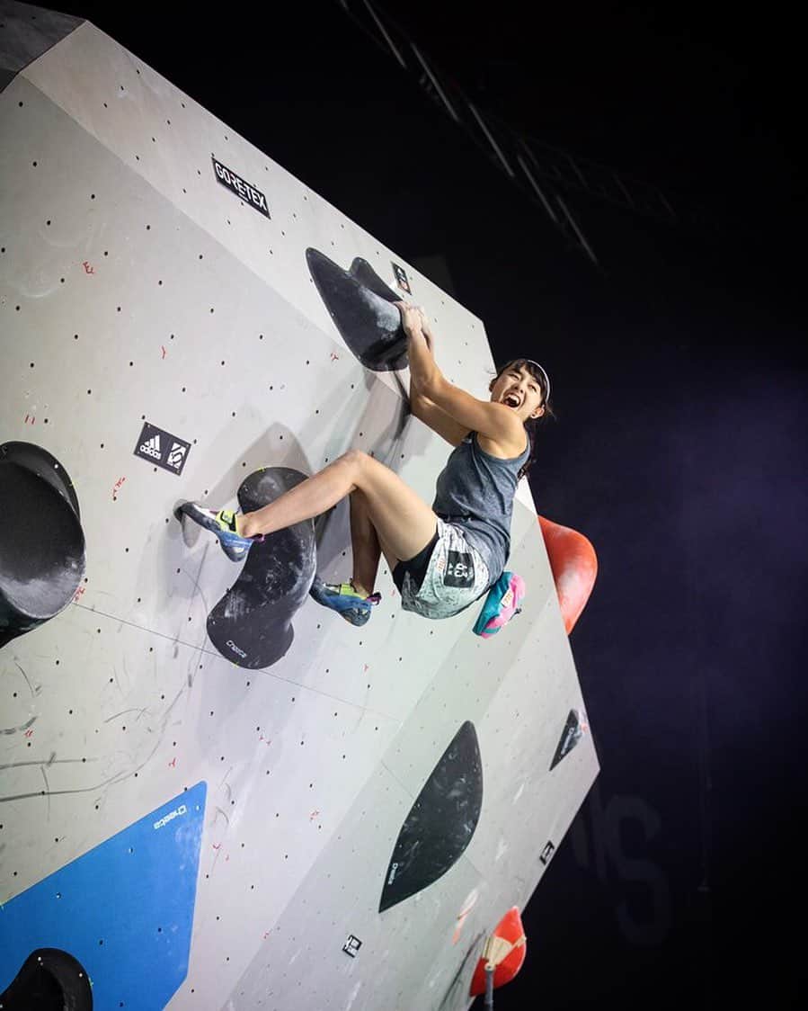 のインスタグラム：「Go to finals💓 I'm so excited🤩💪✨ ☆ @adidasrockstars  #adidasrockstars ☆ ☆ @au_official @denso_official @anessa_official_shiseido @thenorthfacejp @lasportivajp @newerajapan @tokyopowder @newhale_japan @thestonesession #jazzysport #岩泉ヨーグルト」