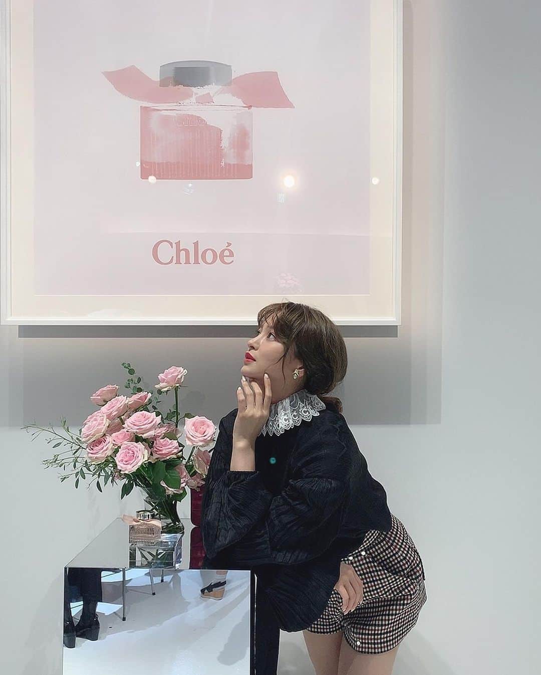 野崎萌香さんのインスタグラム写真 - (野崎萌香Instagram)「Chloéの新しい香水の発表会へ。  今までのChloeの香りで 1番ぐらい爽やかな香り🌿💓 @chloe  #chloegirls  #もえ服」9月15日 0時54分 - moeka_nozaki