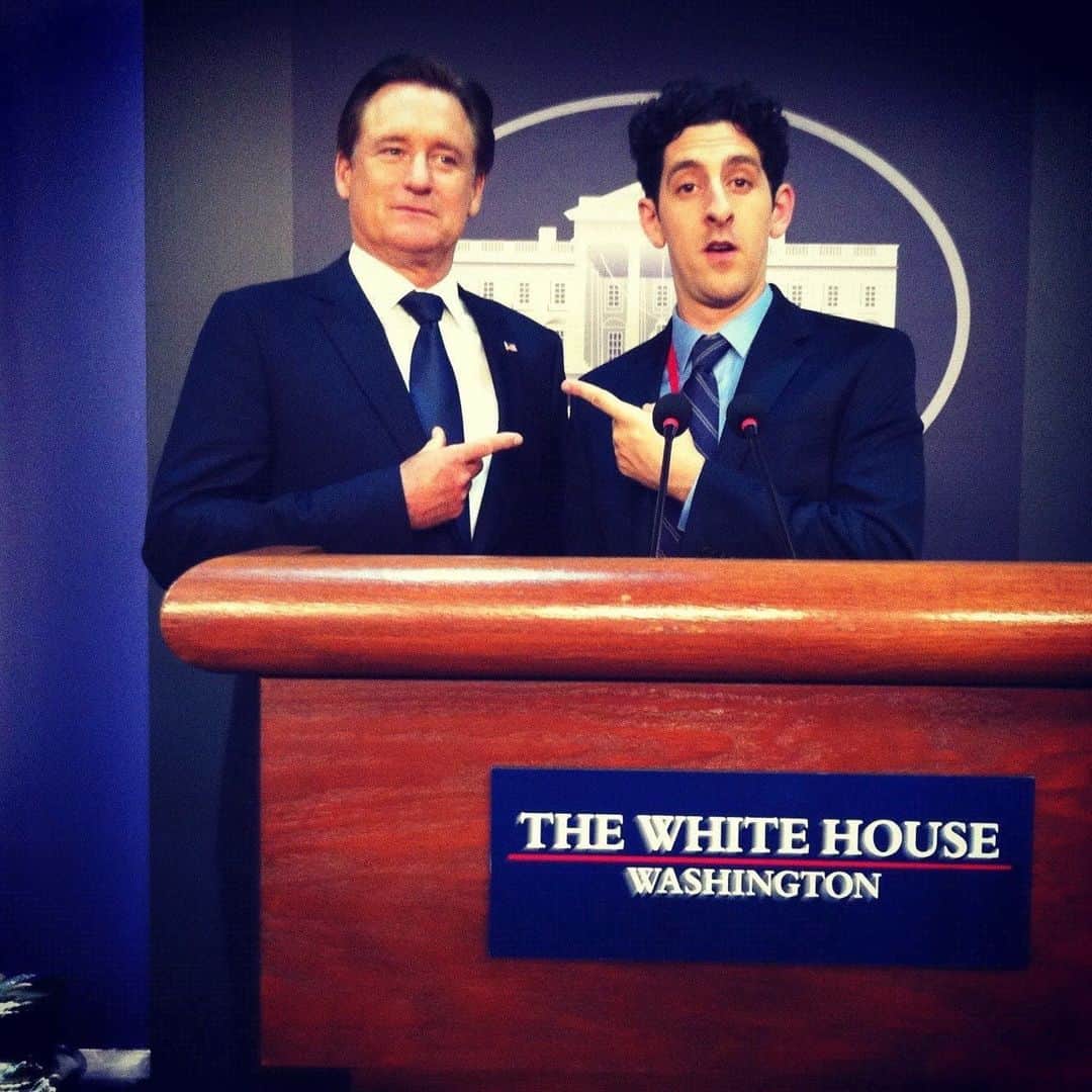 アダム・シャピロのインスタグラム：「Simpler times in the White House Press Briefing Room.  Pullman/Shapiro 2012 #1600Penn」