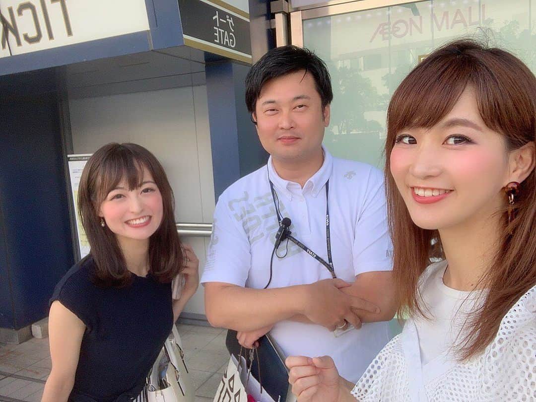 のインスタグラム：「・ ずっとお世話になっていた球団職員の水田さん( ¨̮ )✨✨ めっちゃおもしろい水田さん( ¨̮ )✨✨ ・ 久しぶりにお会いできてテンションが上がってしまいました😊  #オリックス #バファローズ #最終戦  #bsgirls」