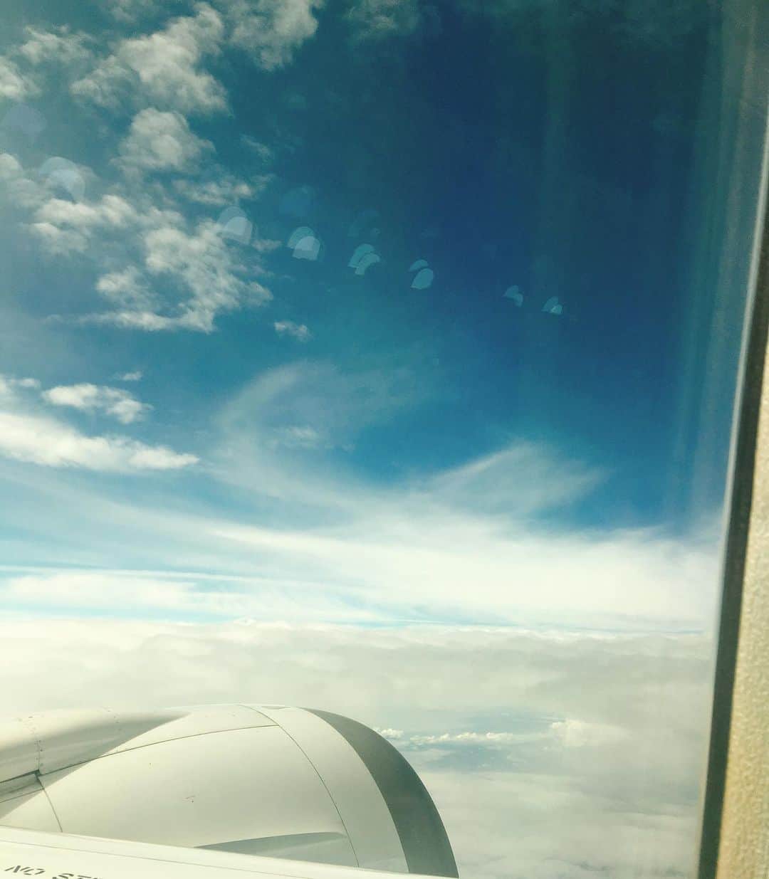 佐藤千晶さんのインスタグラム写真 - (佐藤千晶Instagram)「いざ、出張。  雲の上、すき😊  #飛行機 #出張 #今月はいつも以上に移動多し #月の半分以上家にいなかった笑」9月29日 15時39分 - satochiaki125