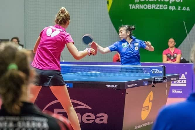 WU Yueさんのインスタグラム写真 - (WU YueInstagram)「some pics from the first champions league @kts.enea.siarka.tbg」9月29日 18時17分 - wuyuetabletennis