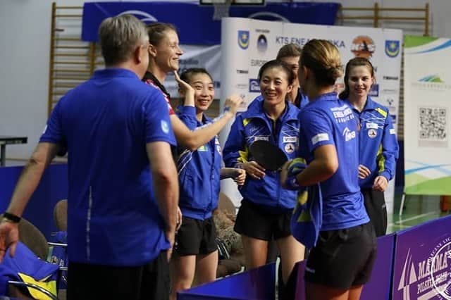 WU Yueさんのインスタグラム写真 - (WU YueInstagram)「some pics from the first champions league @kts.enea.siarka.tbg」9月29日 18時17分 - wuyuetabletennis