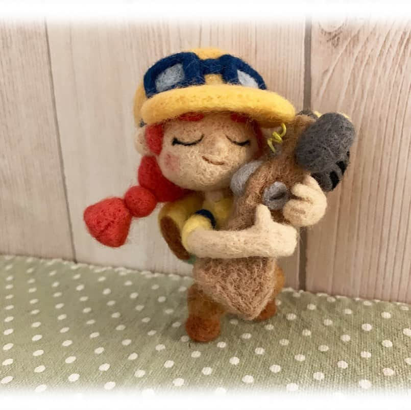 松本ぷりっつのインスタグラム：「ブロスタ  のジェシー💕  #ブロスタ #brawlstars  #brawler  #ジェシー #羊毛フェルト  #needlefelted  #needlfelting」