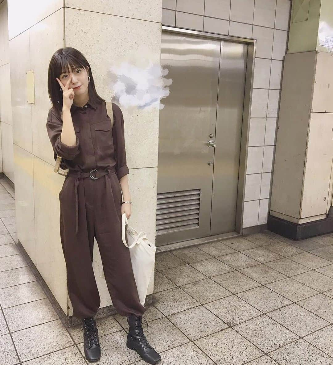 工藤美桜さんのインスタグラム写真 - (工藤美桜Instagram)「お久しぶりの！ #みおのふく ⠀ #ootd ⠀ #マネージャーさんに ⠀ #作業着できたのって言われた ⠀ #もう違いますって ⠀ #私はお気に入りです ⠀」9月15日 14時51分 - mmio_kudo