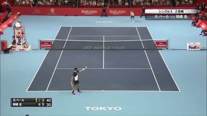 Rakuten Japan Openのインスタグラム：「Playback⏰RakutenOpen 2018 2R What a shot🎾 ⠀ 楽天オープン2018 ペール選手 @benpaire のスペシャルショット‼️今年はどんなプレイを見せてくれるでしょうか！⠀ ⠀ 🎥@wowowtennis Benoit Paire vs Kei Nishikori  #rakutenopen #rakutenopen2019 #楽天オープン #テニス」