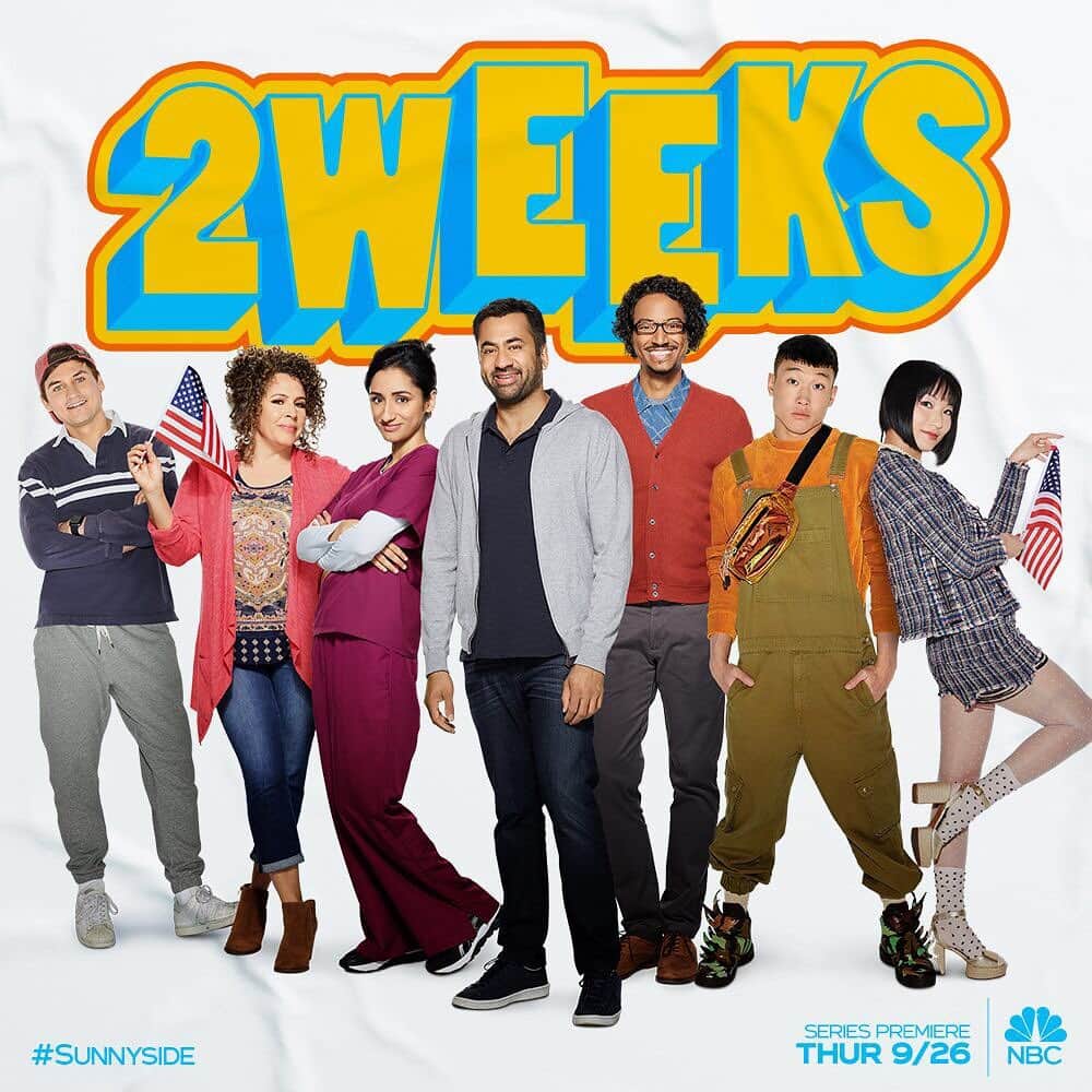 カル・ペンのインスタグラム：「We premiere in less than 2 weeks and I still can’t believe it’s real! Hope you all like Sunnyside! Laugh with us, September 26th, 9:30pm on @NBC!」