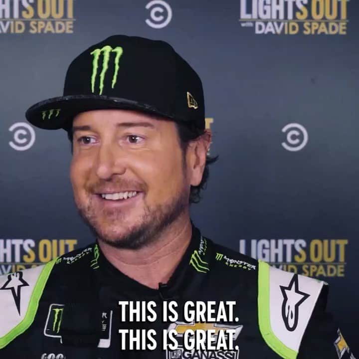 のインスタグラム：「Thanks to @kurtbusch for joining the show for a day and putting up the R rated shenanigans  @lightsout. @nascar.」