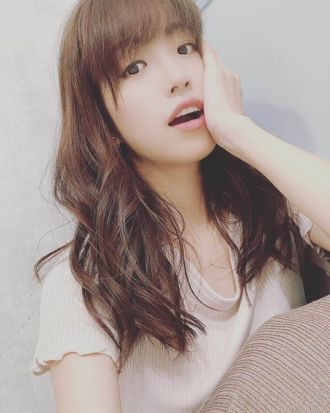 富田麻帆さんのインスタグラム写真 - (富田麻帆Instagram)「髪の毛巻いても、この長さ。」9月15日 9時08分 - maho_tomita6261